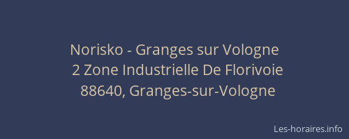 Norisko - Granges sur Vologne