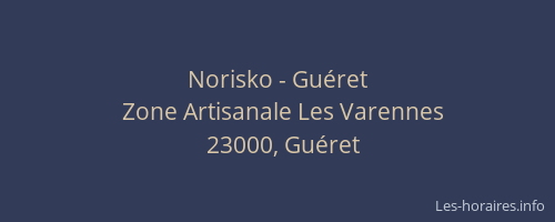 Norisko - Gu&eacute;ret
