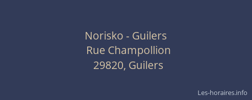 Norisko - Guilers