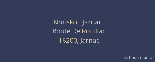 Norisko - Jarnac