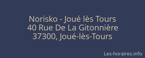Norisko - Joué lès Tours