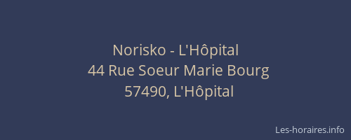 Norisko - L'Hôpital
