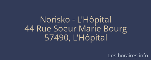 Norisko - L'Hôpital