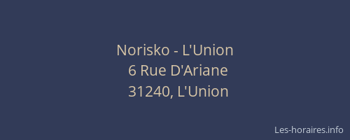 Norisko - L'Union