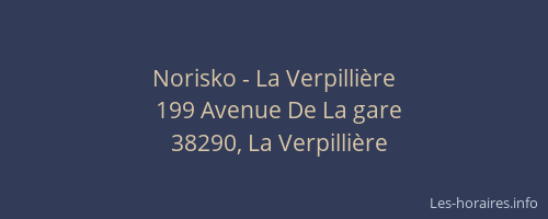 Norisko - La Verpilli&egrave;re