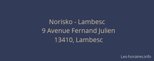 Norisko - Lambesc