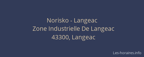 Norisko - Langeac