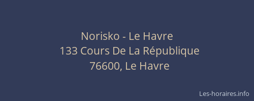 Norisko - Le Havre