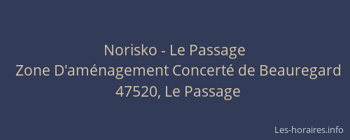 Norisko - Le Passage