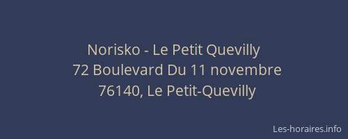 Norisko - Le Petit Quevilly