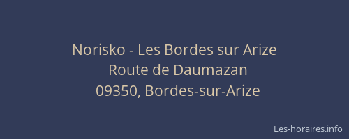 Norisko - Les Bordes sur Arize