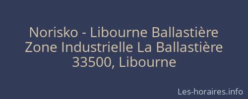 Norisko - Libourne Ballastière