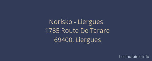 Norisko - Liergues