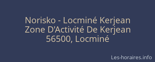 Norisko - Locminé Kerjean