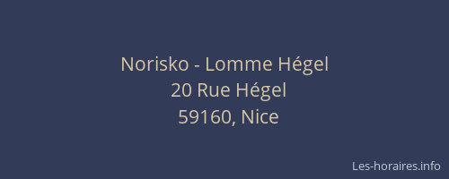 Norisko - Lomme Hégel