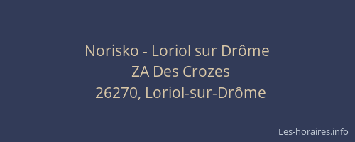 Norisko - Loriol sur Dr&ocirc;me