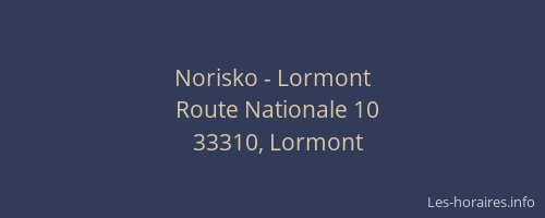 Norisko - Lormont