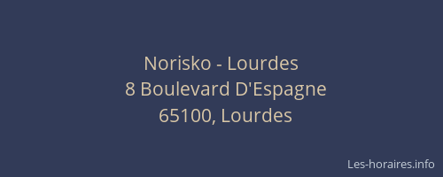 Norisko - Lourdes