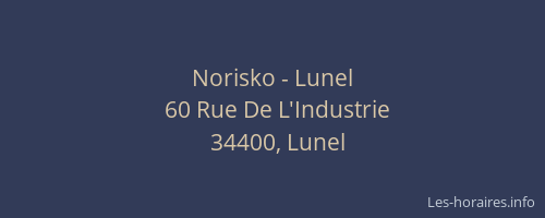 Norisko - Lunel