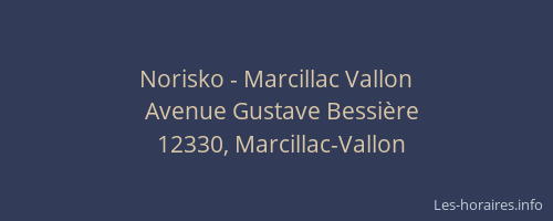 Norisko - Marcillac Vallon
