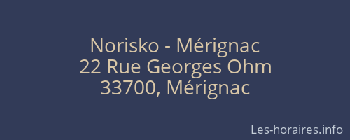 Norisko - Mérignac
