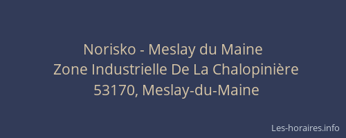 Norisko - Meslay du Maine