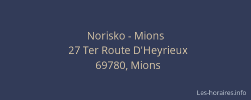 Norisko - Mions