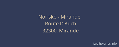 Norisko - Mirande