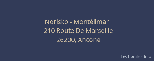 Norisko - Montélimar