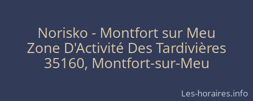 Norisko - Montfort sur Meu