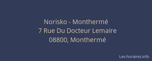Norisko - Monthermé