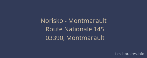 Norisko - Montmarault