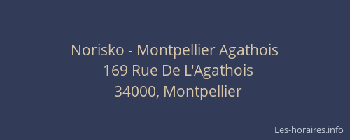 Norisko - Montpellier Agathois