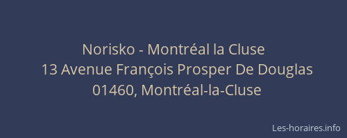 Norisko - Montréal la Cluse