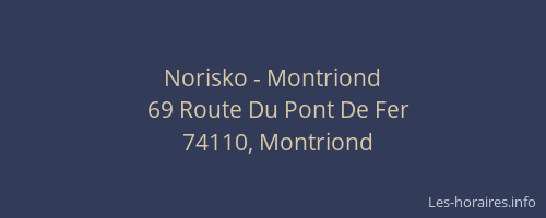Norisko - Montriond