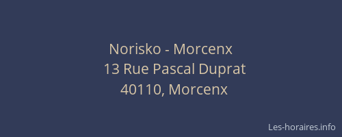 Norisko - Morcenx