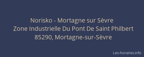 Norisko - Mortagne sur Sèvre
