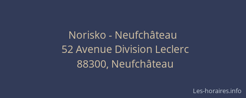 Norisko - Neufch&acirc;teau
