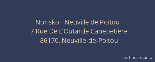 Norisko - Neuville de Poitou
