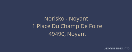 Norisko - Noyant