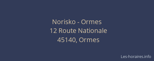 Norisko - Ormes