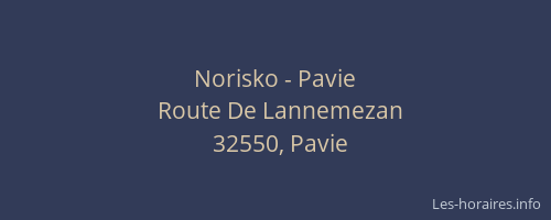 Norisko - Pavie
