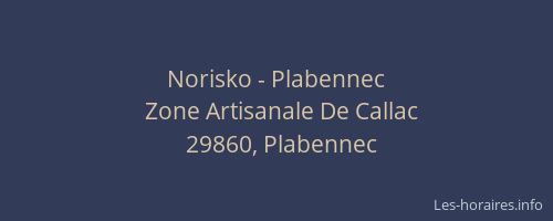 Norisko - Plabennec