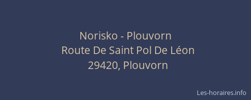 Norisko - Plouvorn