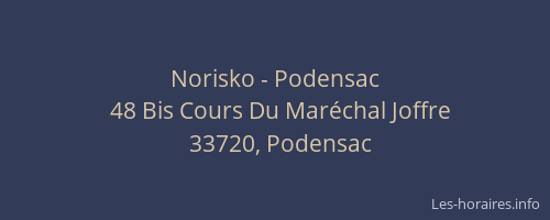 Norisko - Podensac