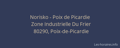 Norisko - Poix de Picardie
