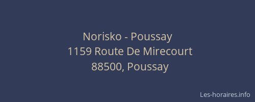 Norisko - Poussay