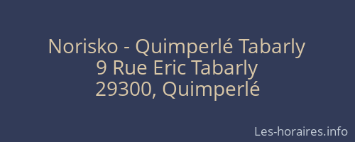 Norisko - Quimperlé Tabarly
