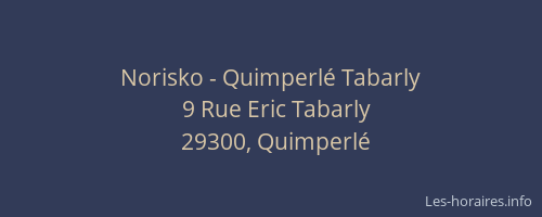 Norisko - Quimperlé Tabarly