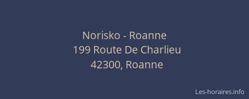 Norisko - Roanne
